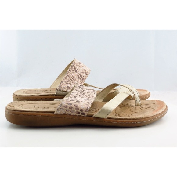 Born Concept Flip Flops Brown Synthetic Women Shoes Size‎ 8 Medium - Picture 3 of 6